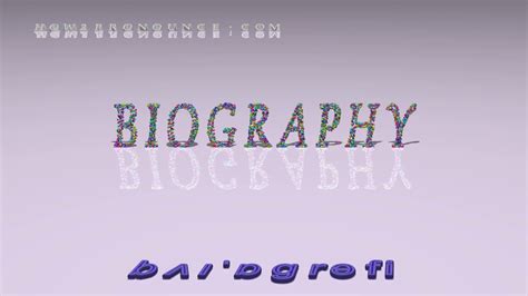 Biography pronunciation