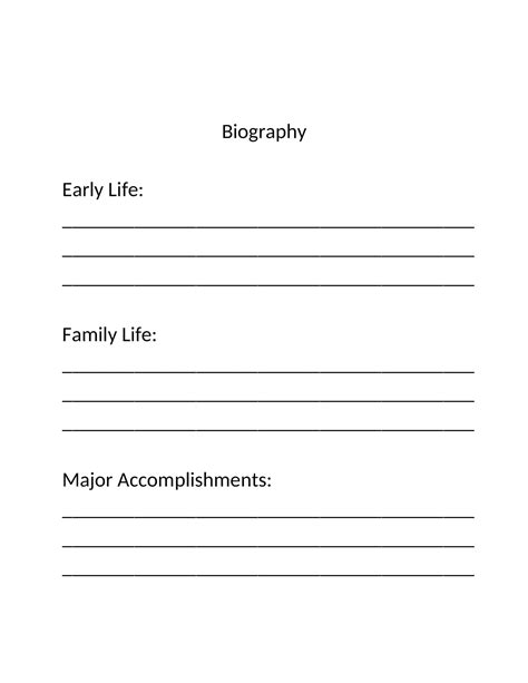 Biography template for students pdf compressor free