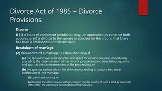 Biography. 1985. Divorce from