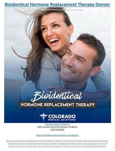 Bioidentical Hormone Replacement Therapy Thornton, CO