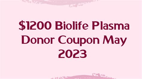 We have gathered an extensive collection of Biolife promo codes and coupons for 2023. These codes offer significant savings and benefits to both new and returning donors. Let’s explore some of the most enticing offers: 1. Biolife Coupons $950: Use this linkto grab an incredible $950 off your plasma … See more