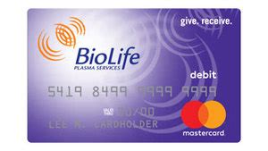 The BioLife Debit Card is a payment method offered by BioL