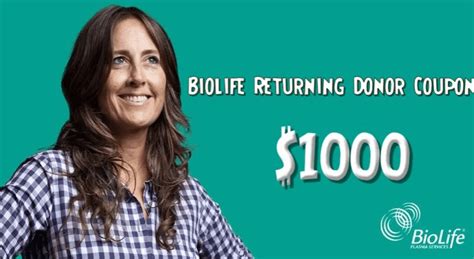 Biolife returning donor coupon $1000 2023. The Biolife Returning Donor Coupon 2023 is $1000, which may increase with more donations. You can verify the specific amount and conditions for the coupon by contacting the Biolife Plasma ... 