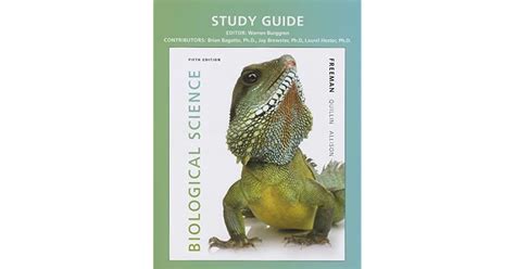 Biological science freeman study guide 5th. - Human anatomy physiology laboratory manual 10th.
