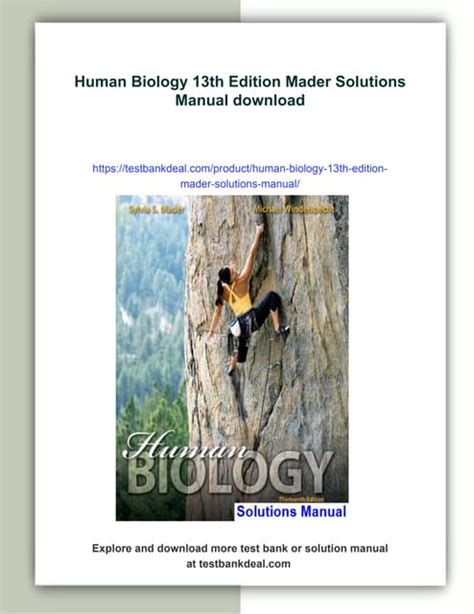 Biology 13th Edition Human Manual Lab