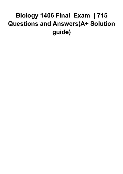 Biology 1406 final exam study guide. - Linear algebra solution manual david c lay.