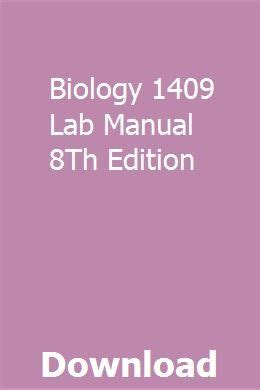 Biology 1409 lab manual 8th edition. - Cuba a 30 años de revolución.