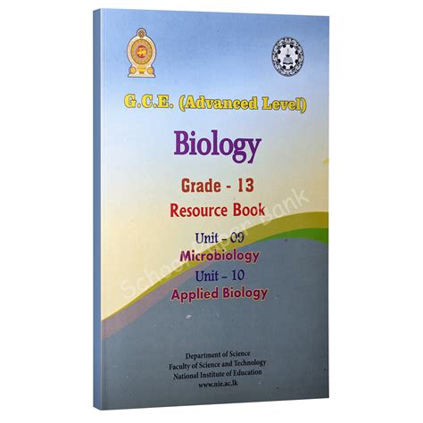 Biology Resource Book Grade 13 Unit 09 & 10 (Sinhala Medium)