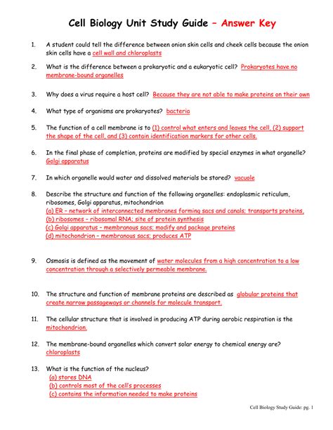 Biology Study 37 Guide Answers Chapter