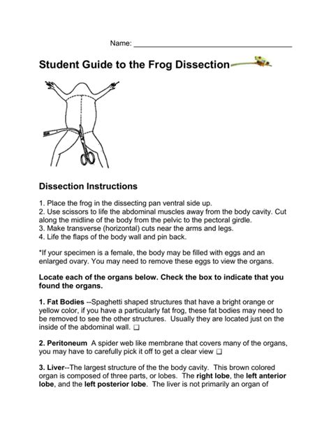 Biology frog lab study guide answers. - Le voyage astral á travers vos rêves.