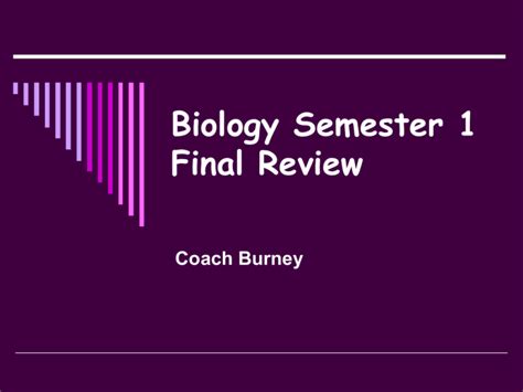 Biology semester 1 review 2022. BIOLOGY 2023-2024 