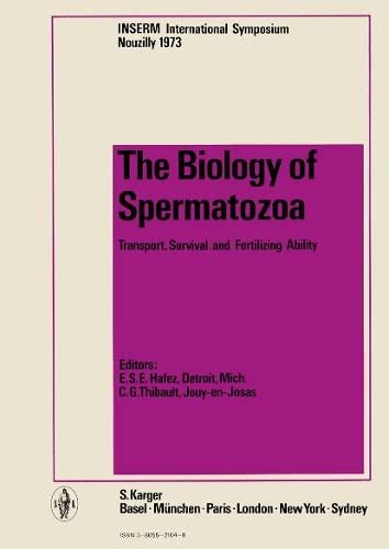 Read Online Biology Of Spermatozoa By Ese Hafez