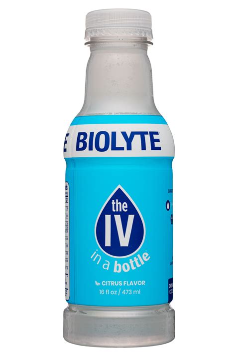 BIOLYTE® | 3,991 followers on LinkedIn. the IV in a bottle® | BIOLYTE®, the IV in a bottle® is the first recovery drink that contains the same amount of electrolytes as an IV bag. Our founder, Dr. Rollins, wanted to create a product that would bring the IV bag home to his wife when she was going through breast cancer.. 