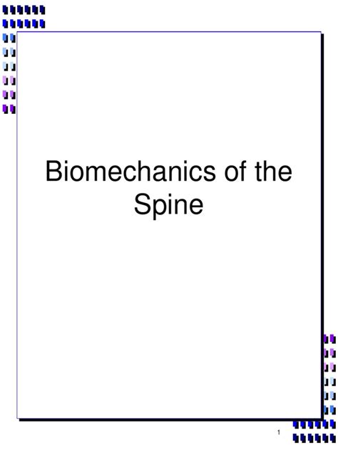 Biomechanics of Spine PDF Muscle Vertebral Column - Scribd