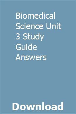 Biomedical science unit 3 study guide answers. - Time out hong kong time out guides.