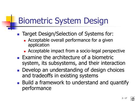 Biometric System Design, Overview SpringerLink