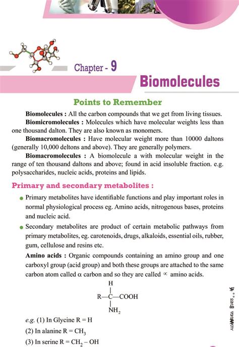 Biomolecules class 11.  Students can cover all the topics and concepts w...