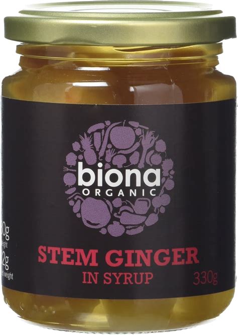 Biona Organic Stem Ginger In Syrup - 330g - Amazon.com