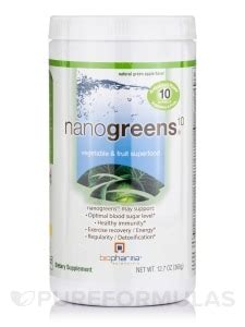 Biopharma Scientific NanoGreens® 10, Natural Green …