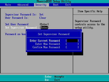 Bios password recovery for laptops.  This tool supports various laptop bra...