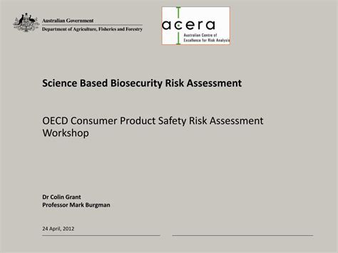 Biosecurity risk analysis - DAFF - Agriculture