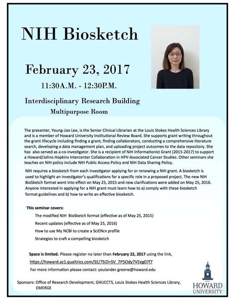 Biosketch template word