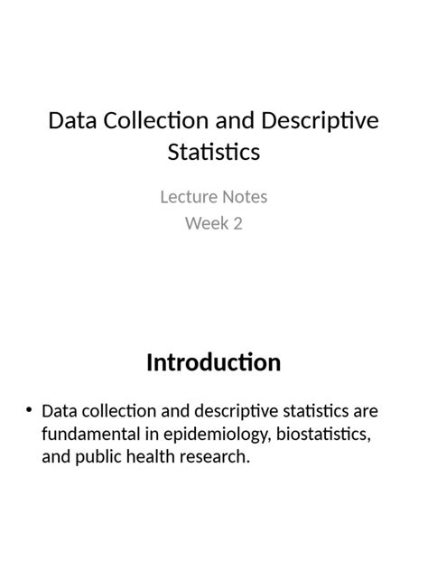 Biostatistics lecture note pdf.  While biostatistics is the branch of applied statistics d...