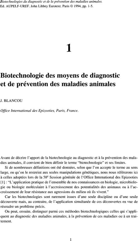 Biotechnologie appliquée au diagnostic des maladies animales. - Sparks and taylors nursing diagnosis pocket guide 2nd edition.