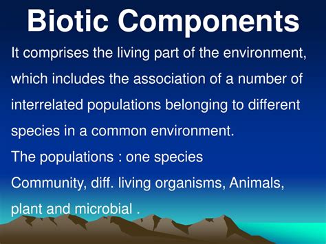 Biotic components - SlideShare