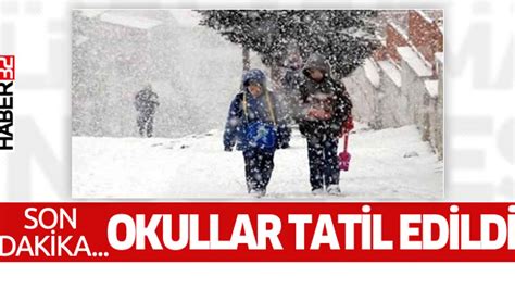 Bir Okul Daha Tatil Oldu Son Dakika.