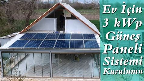 Bir evi idare edecek güneş paneli