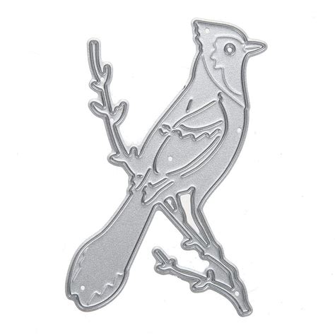 Bird Branch Metal Cutting Dies Embossing Template Stencil