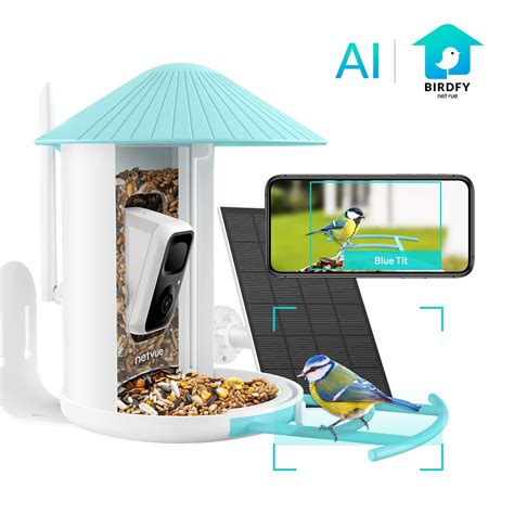 Bird Feeder with Camera, Netvue Birdfy Smart Bird Feeder with Phone App ...