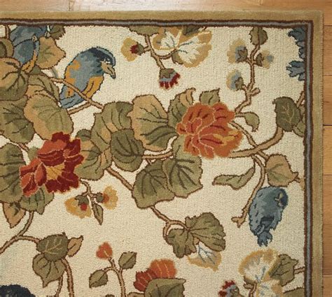 Bird Floral Rug Pottery Barn