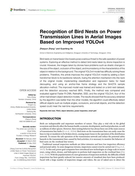 Bird Movement Recognition Research Based on YOLOv4 Model