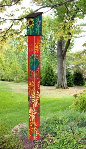 Birdhouse Art Poles 6 ft. Post - Pinterest