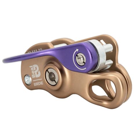 Birdie belay device.  To provide perfect braking force support, all friction co...