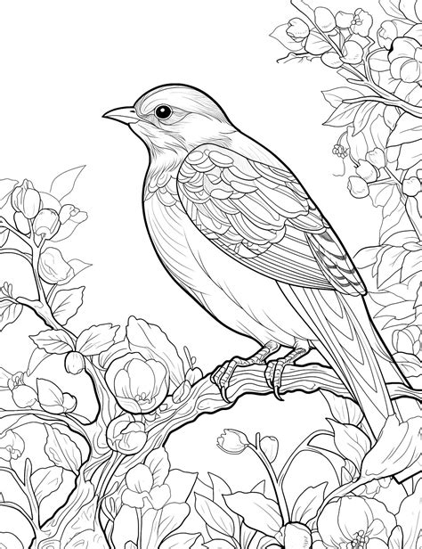Birds Coloring Page