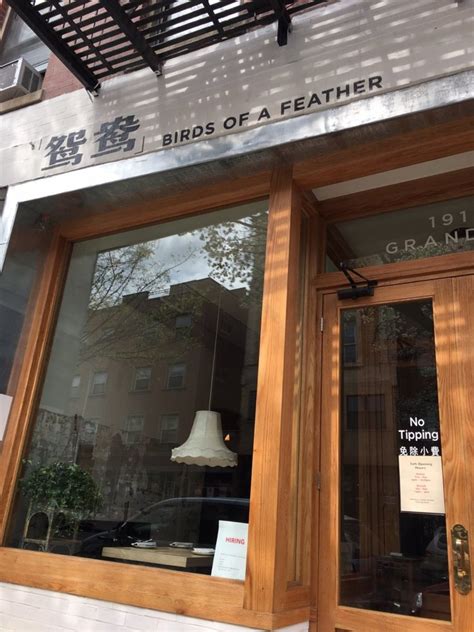 Birds of a feather williamsburg. Specialties: Szechuanese Food, Spicy, Authentic Chinese Established in 2017. A third concept by Yiming Wang and Xian Zhang under Cafe China Group. Interior design was done by Yiming Wang who added a modern twist for the beloved Brooklyn neighborhood. 