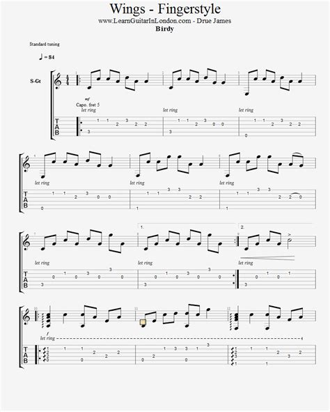 Birdy - Wings Chords - myChordBook