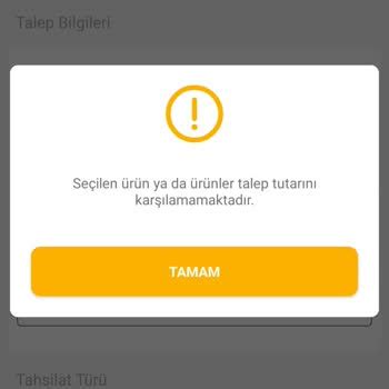 Birkaç farklı numaradan da denedik aynı hatayı veriyor.