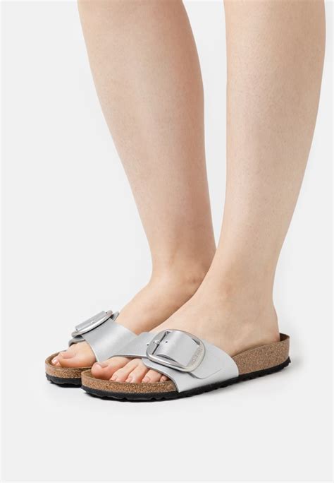 Birkenstock Madrid Mules/Clogs Women Silver Mules Shoes - Amazon