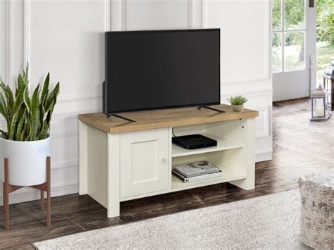 Birlea Highgate Small TV Unit - Cream & Oak - fawngroupbd.com