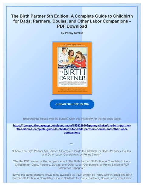 Birth Partner 5th Edition A Complete Guide To Chi