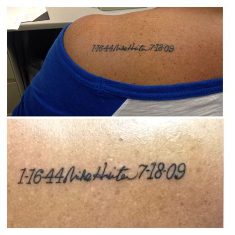 Birth and death date tattoo. By honoring important dates (like your dog’s birthday or birth and death year), you keep their memory alive without drawing too much attention. 14. Quotes. There are so many touching ‘Rest in Peace’ quotes to honor your pet. Typography memorial tattoos are always in style, so this is something you’ll love for years to come. 