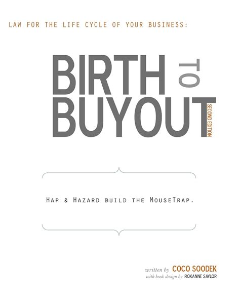 Full Download Birth To Buyout Law For The Life Cycle Of Your Business By Coco Soodek
