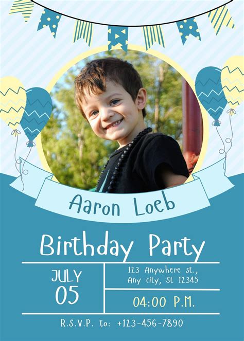 Birthday Announcement Template Free