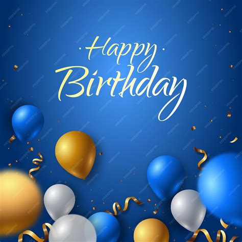 Birthday Blue Background Images - freepik.com