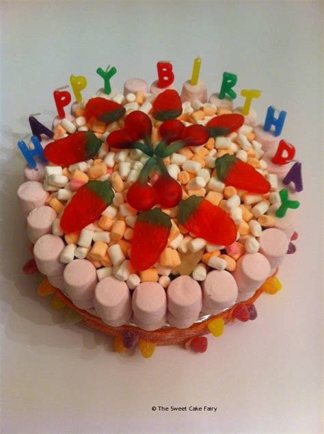 Birthday Cake Made Of Sweets Sweet Cones