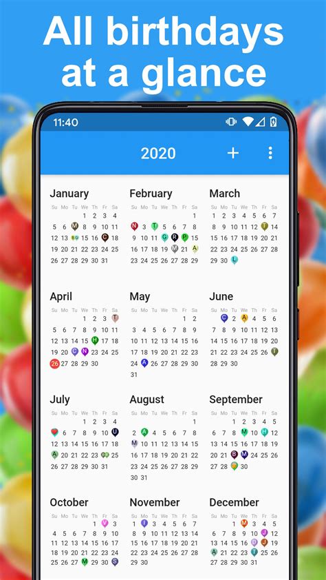 Birthday Calendar APK Download for Android 